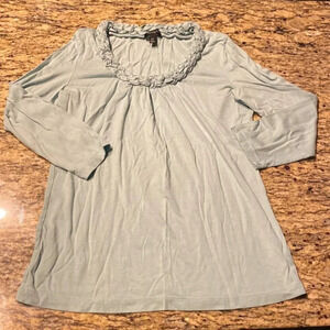 Pale Green Talbots Blouse
